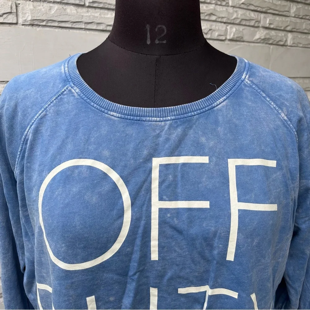 NWOT Papaya Blue Cropped Sweatshirt - Picture 2 of 5
